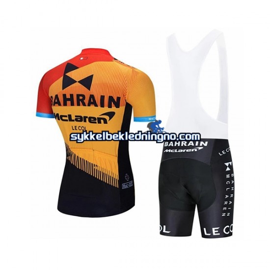 Herre 2020 Team Bahrain McLaren sykkeldrakt + bib sykkelshorts N001