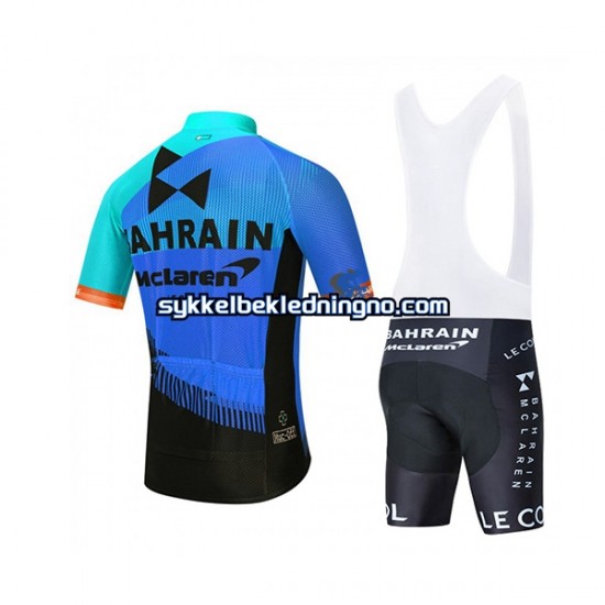 Herre 2020 Team Bahrain McLaren sykkeldrakt + bib sykkelshorts N002