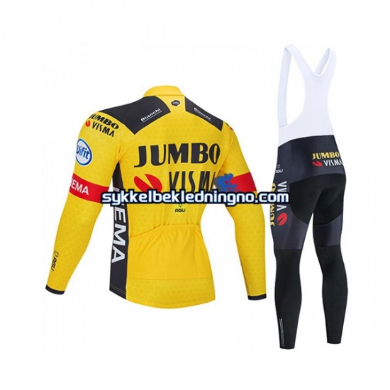 Herre 2020 Team Jumbo–Visma sykkeldrakt + bib sykkelbukse N001