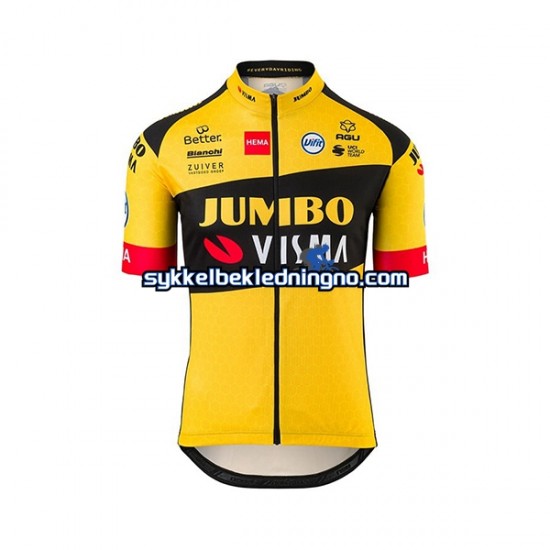 Herre 2020 Team Jumbo–Visma sykkeldrakt + bib sykkelshorts N001