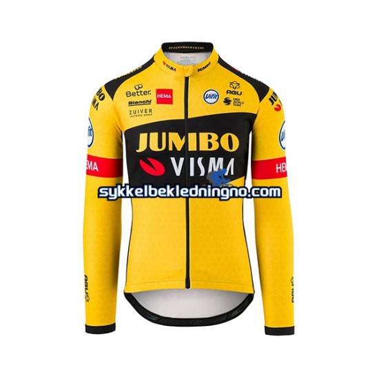 Herre 2020 Team Jumbo–Visma sykkeldrakt Langermet N001