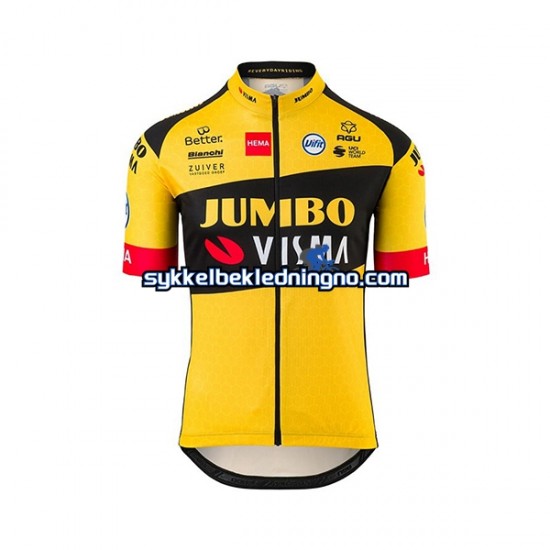 Herre 2020 Team Jumbo–Visma sykkeldrakt Kortermet N001