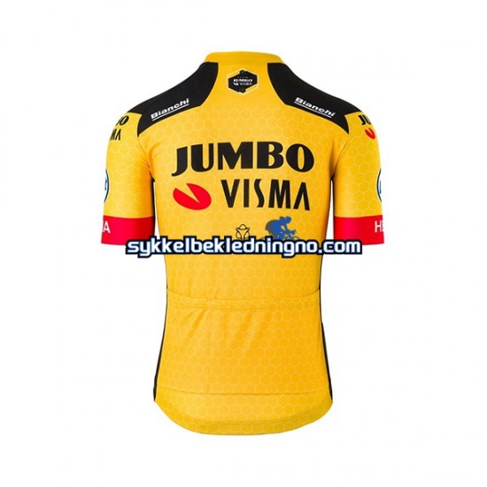 Herre 2020 Team Jumbo–Visma sykkeldrakt Kortermet N001