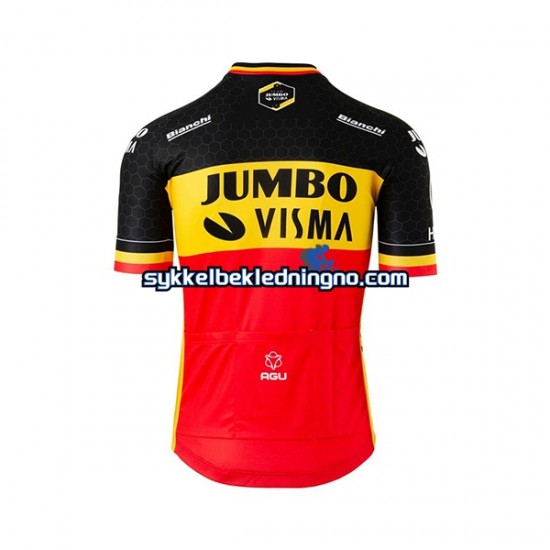 Herre 2020 Team Jumbo–Visma sykkeldrakt + bib sykkelshorts N002