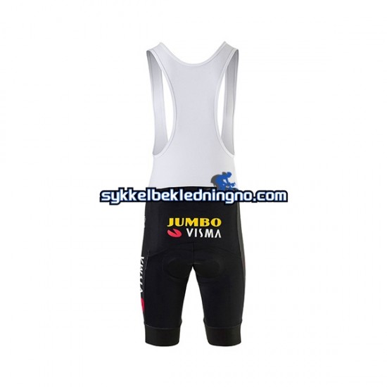 Herre 2020 Team Jumbo–Visma sykkeldrakt + bib sykkelshorts N003