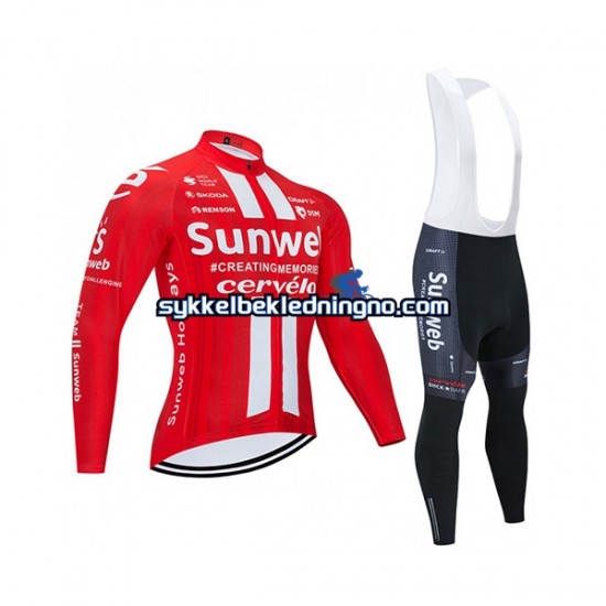 Herre 2020 Team Sunweb sykkeldrakt + bib sykkelbukse N001