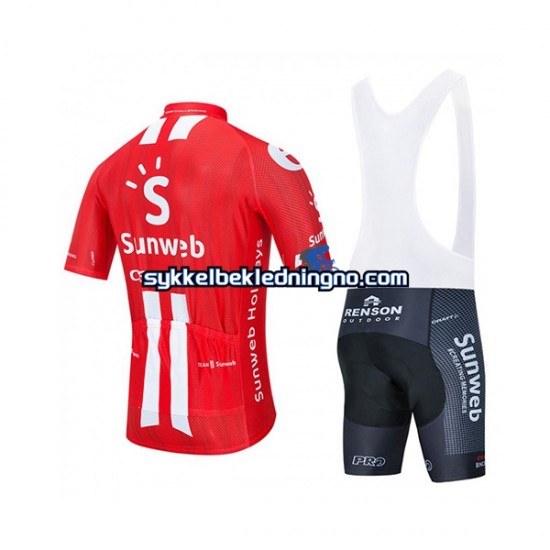 Herre 2020 Team Sunweb sykkeldrakt + bib sykkelshorts N001