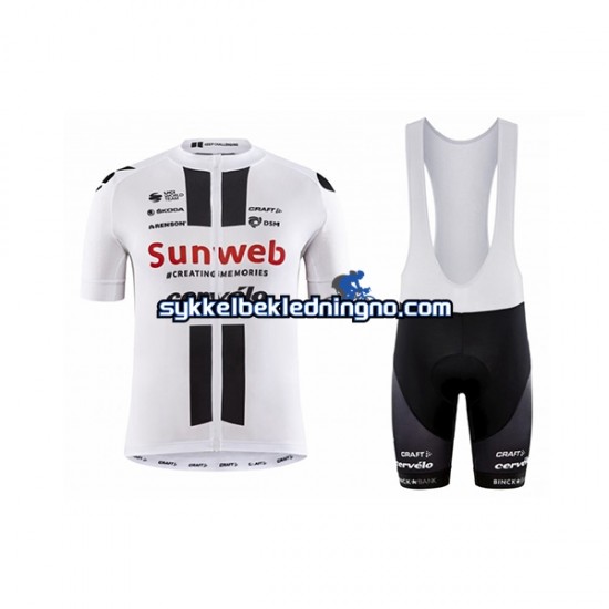 Herre 2020 Team Sunweb sykkeldrakt + bib sykkelshorts N002