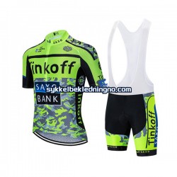 Herre 2020 Tinkoff sykkeldrakt + bib sykkelshorts N001