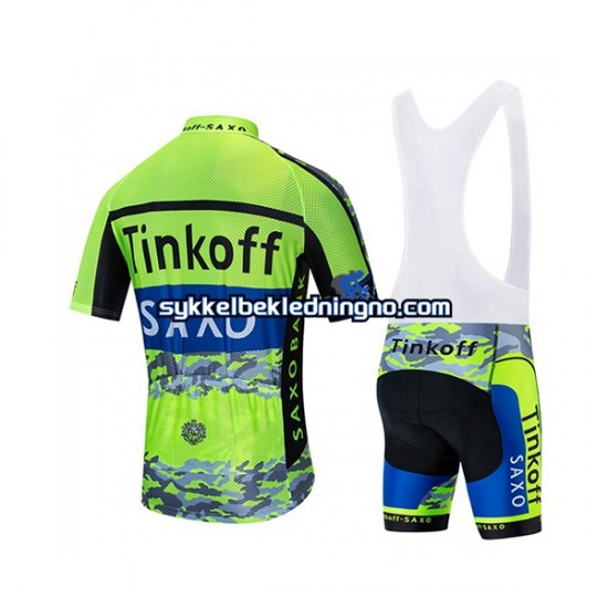 Herre 2020 Tinkoff sykkeldrakt + bib sykkelshorts N001