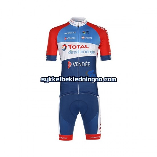 Herre 2020 Total Direct Energie sykkeldrakt + bib sykkelshorts N001