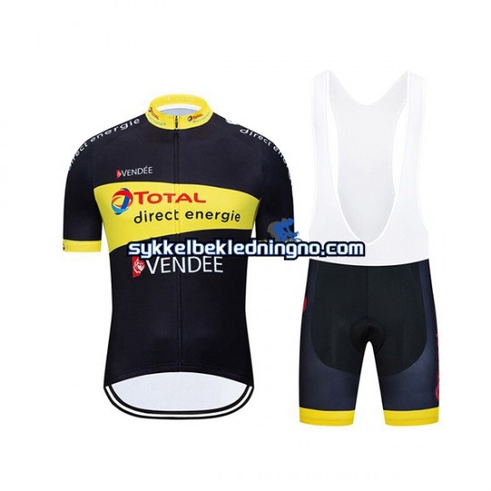 Herre 2020 Total Direct Energie sykkeldrakt + bib sykkelshorts N003