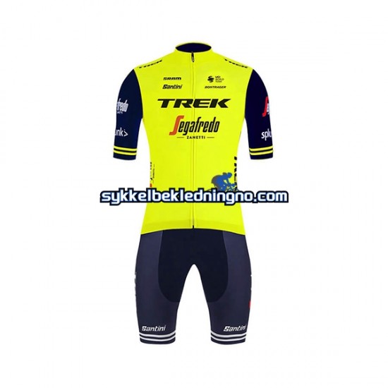 Herre 2020 Trek-Segafredo sykkeldrakt + bib sykkelshorts N002