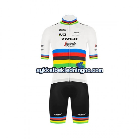 Herre 2020 Trek-Segafredo UCI World Champion sykkeldrakt + bib sykkelshorts N001