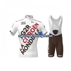 Herre 2021 AG2R Citroen Team sykkeldrakt + bib sykkelshorts N001