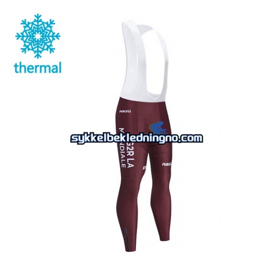 Herre 2021 AG2R Citroen Team vinter bib cykeltights N001