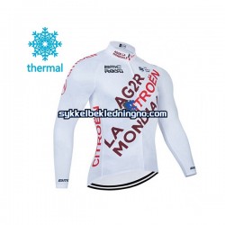 Herre 2021 AG2R Citroen Team sykkeldrakt vinter N001