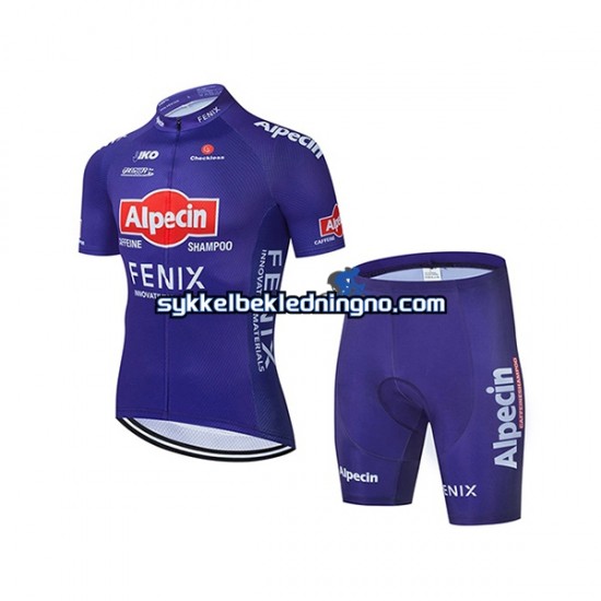 Barn 2021 Alpecin–Fenix sykkeldrakt + sykkelshorts N001