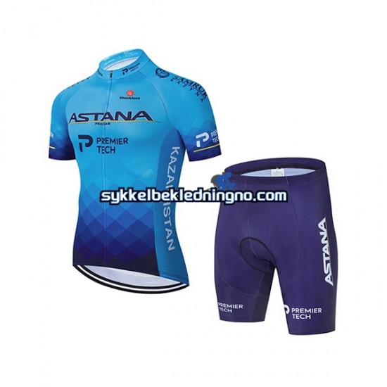 Barn 2021 Astana-Premier Tech sykkeldrakt + sykkelshorts N001