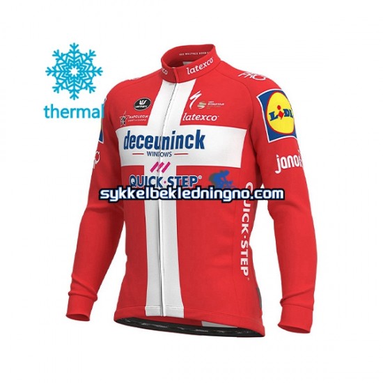 Herre 2021 Deceuninck–Quick-Step sykkeldrakt vinter N007