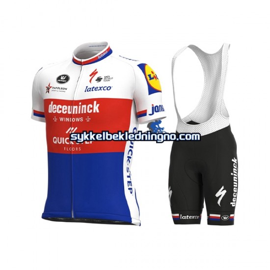 Herre 2021 Deceuninck–Quick-Step sykkeldrakt + bib sykkelshorts N008