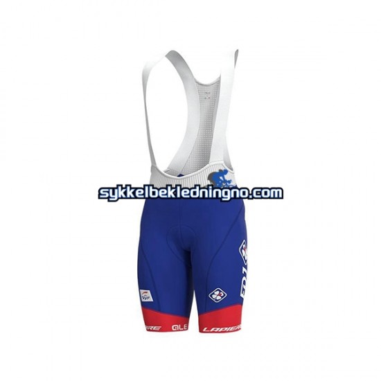 Herre 2021 Groupama-FDJ sykkeldrakt + bib sykkelshorts N001