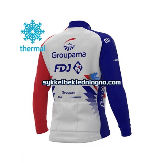 Herre 2021 Groupama-FDJ sykkeldrakt vinter N001