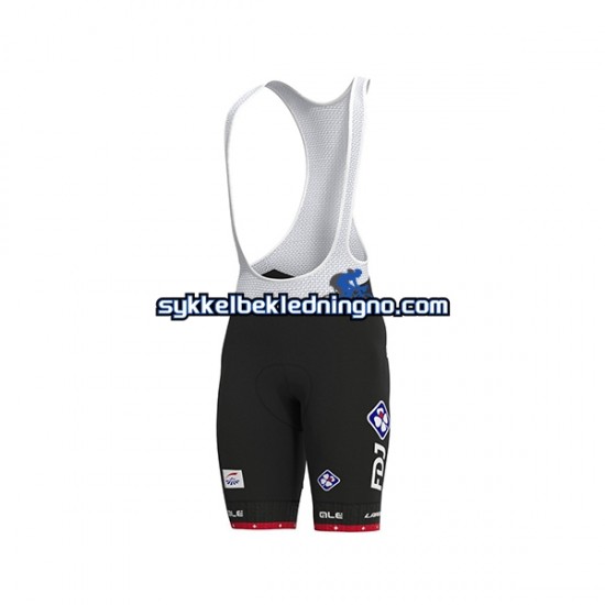 Herre 2021 Groupama-FDJ bib sykkelshorts N002