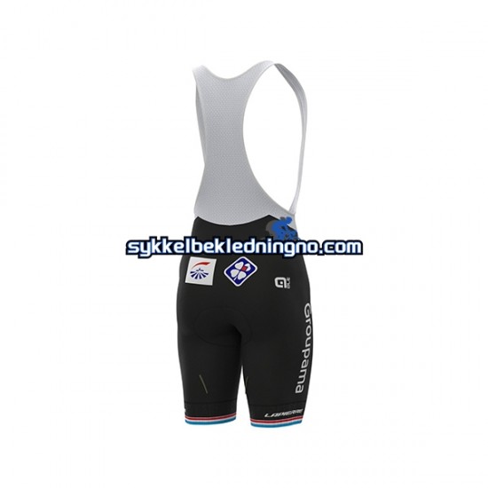 Herre 2021 Groupama-FDJ bib sykkelshorts N004