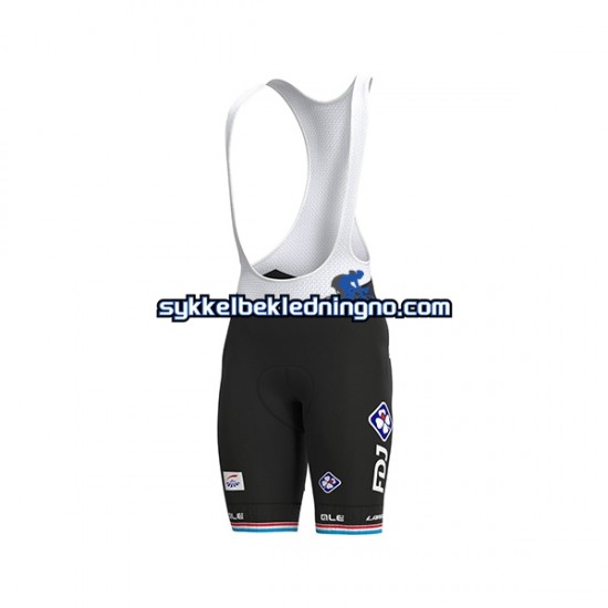 Herre 2021 Groupama-FDJ bib sykkelshorts N004