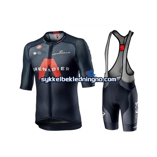 Herre 2021 Ineos Grenadiers sykkeldrakt + bib sykkelshorts N001