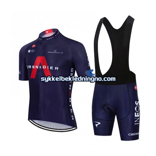 Herre 2021 Ineos Grenadiers sykkeldrakt + bib sykkelshorts N003