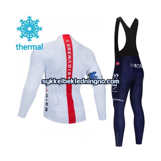 Herre 2021 Ineos Grenadiers Vinter sykkeldrakt + bib cykeltights N004