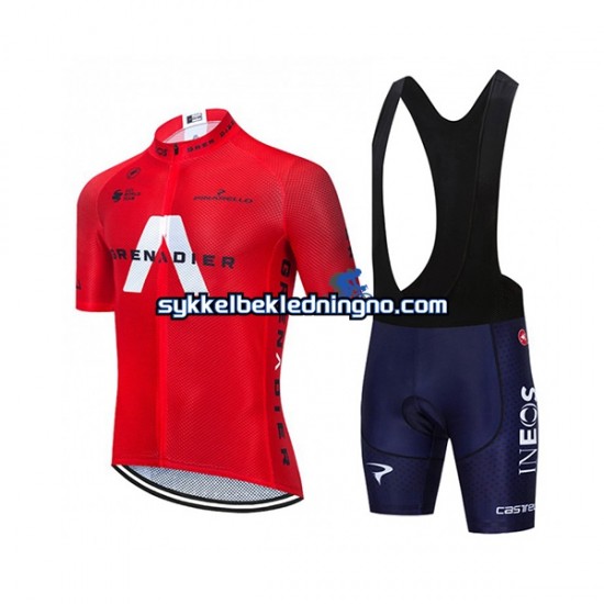 Herre 2021 Ineos Grenadiers sykkeldrakt + bib sykkelshorts N005