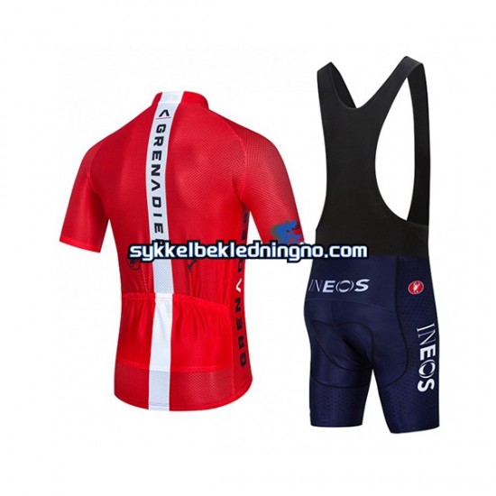 Herre 2021 Ineos Grenadiers sykkeldrakt + bib sykkelshorts N005