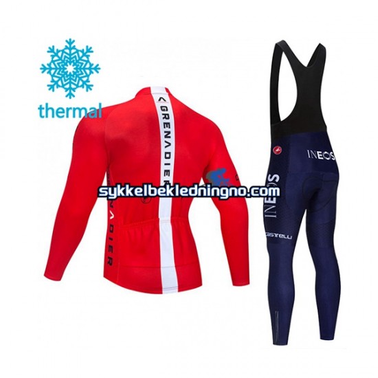 Herre 2021 Ineos Grenadiers Vinter sykkeldrakt + bib cykeltights N005