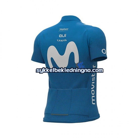 Herre 2021 Movistar Team sykkeldrakt + bib sykkelshorts N001