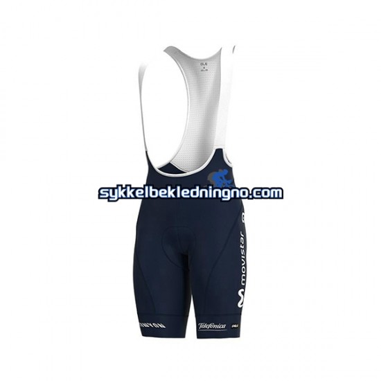 Herre 2021 Movistar Team sykkeldrakt + bib sykkelshorts N001