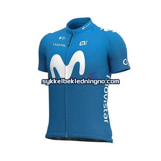 Herre 2021 Movistar Team sykkeldrakt Kortermet N001