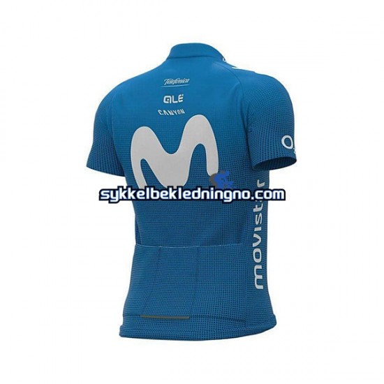 Herre 2021 Movistar Team sykkeldrakt Kortermet N001