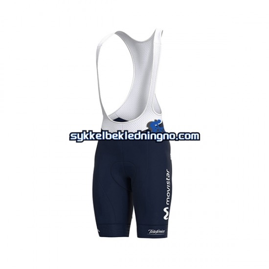 Herre 2021 Movistar Team sykkeldrakt + bib sykkelshorts N004