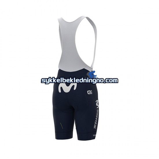 Herre 2021 Movistar Team sykkeldrakt + bib sykkelshorts N004