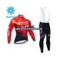 Herre 2021 Team Bahrain Victorious Vinter sykkeldrakt + bib cykeltights N001