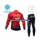 Herre 2021 Team Bahrain Victorious Vinter sykkeldrakt + bib cykeltights N001