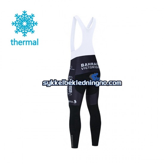 Herre 2021 Team Bahrain Victorious vinter bib cykeltights N001