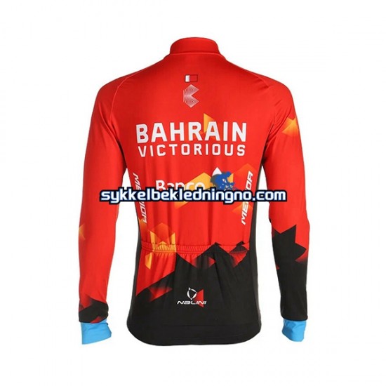 Herre 2021 Team Bahrain Victorious sykkeldrakt Langermet N001