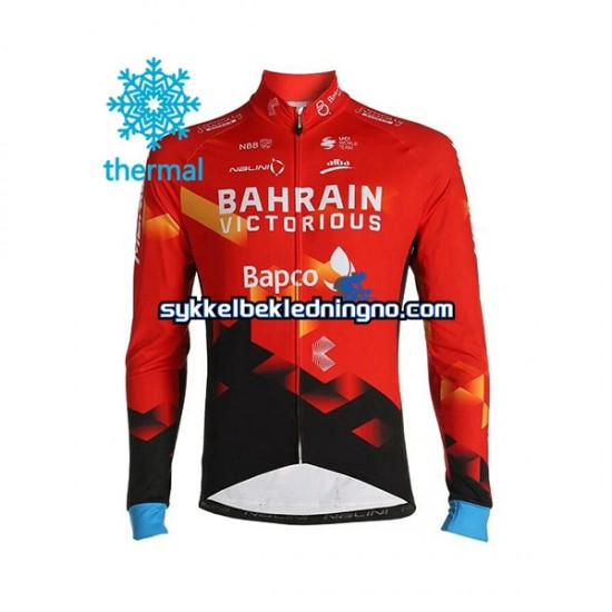 Herre 2021 Team Bahrain Victorious sykkeldrakt vinter N001