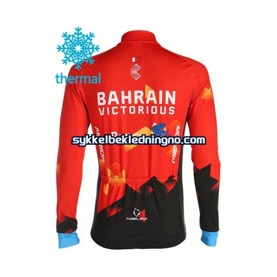 Herre 2021 Team Bahrain Victorious sykkeldrakt vinter N001