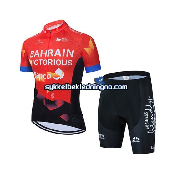 Barn 2021 Team Bahrain Victorious sykkeldrakt + sykkelshorts N001