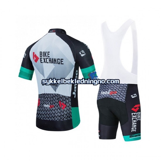 Herre 2021 Team BikeExchange sykkeldrakt + bib sykkelshorts N001